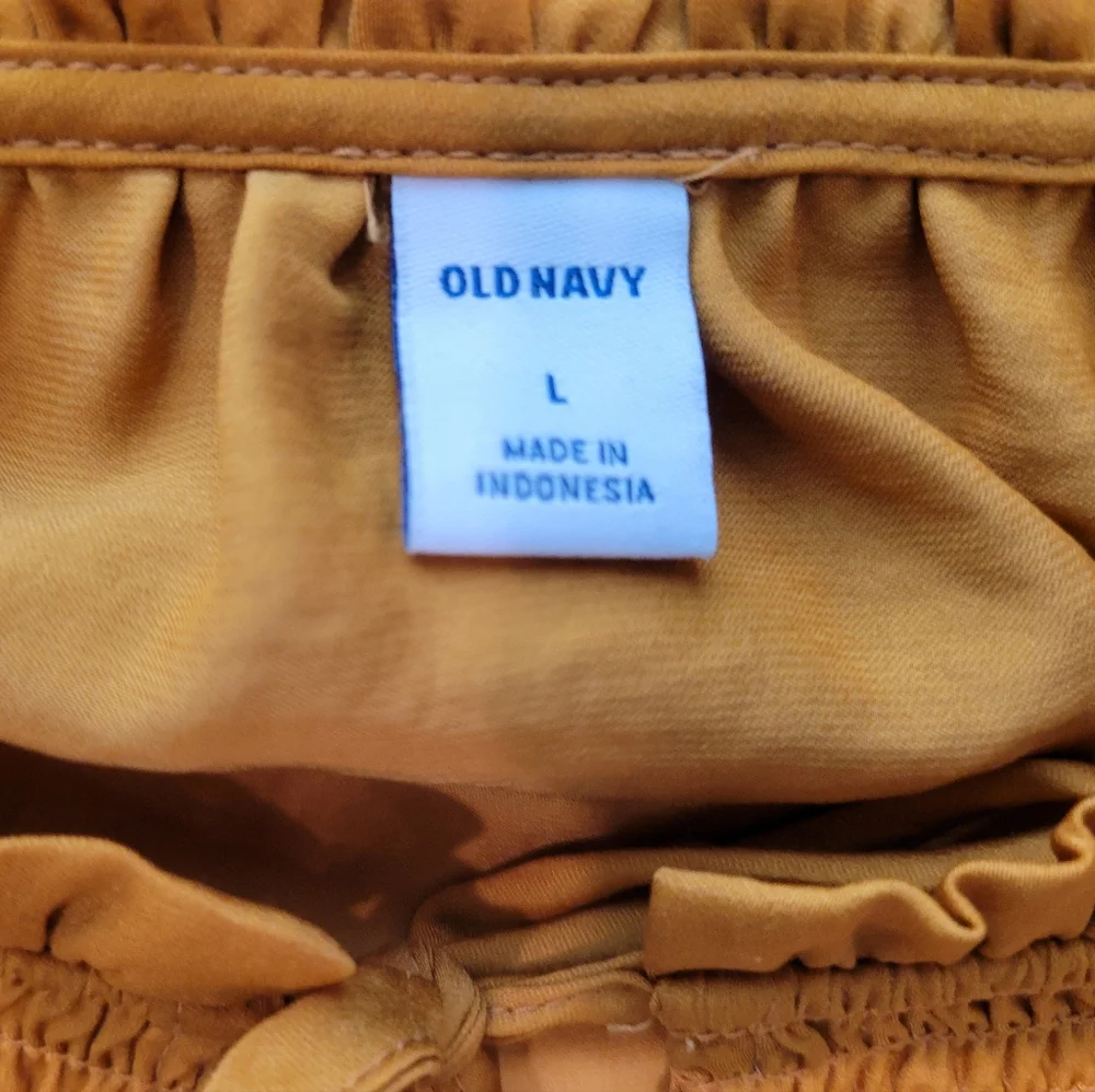 EUC Old Navy orange tunic blouse top
